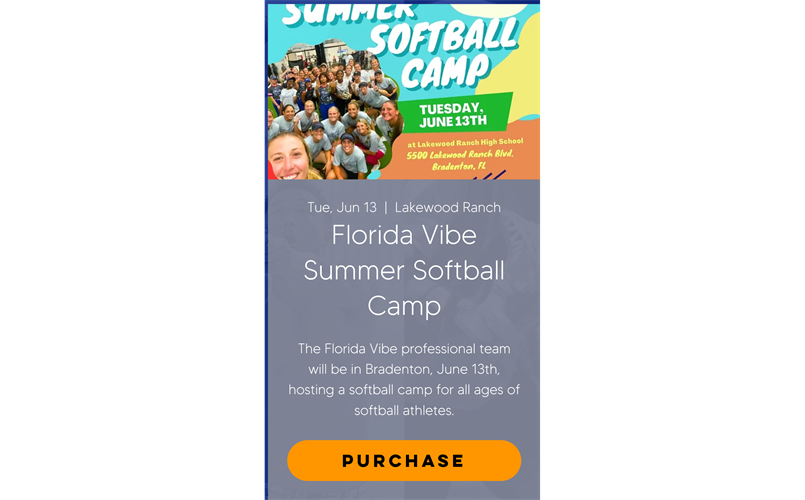 Summer Softball Camp