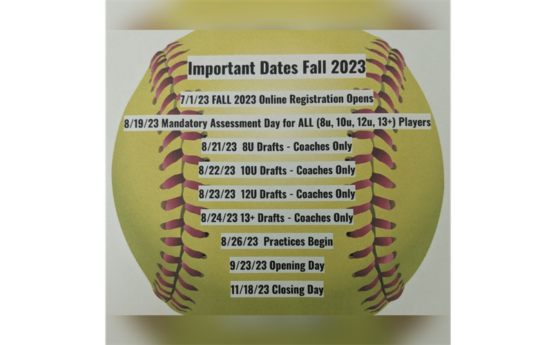 Important Fall 2023 Dates